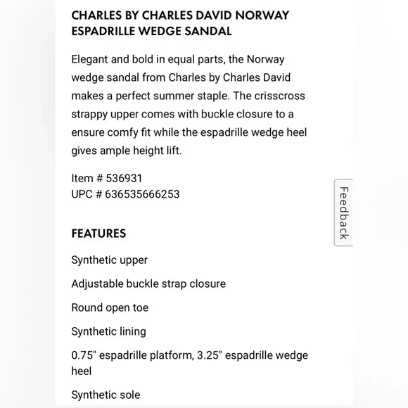 ✨EUC✨ white espadrille wedge sandal - Picture 10 of 10